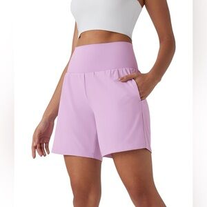 Halara SoftlyZero Airy High Waisted 2-in-1 Cool Touch Yoga Shorts 7" w/Pockets